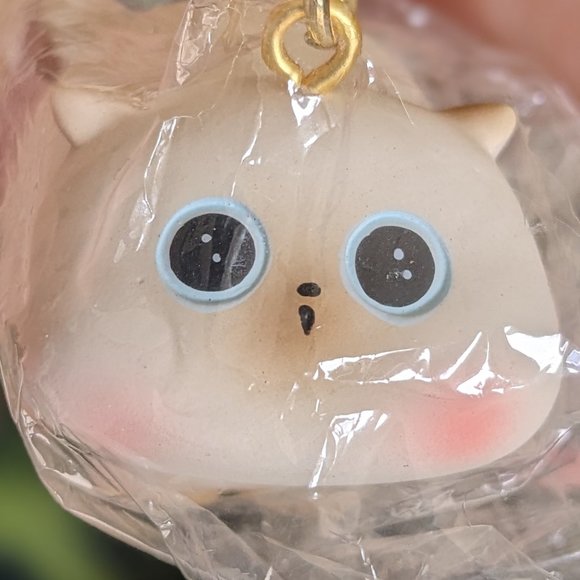 🎁 2/$20 🎁  keychain Cat scared super cute kitten kawaii kitty with bell MEOW - Picture 2 of 8